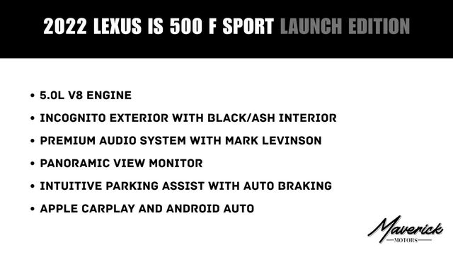 2022 Lexus IS 500 F SPORT Performance Launch Edition, photo 2 of 10