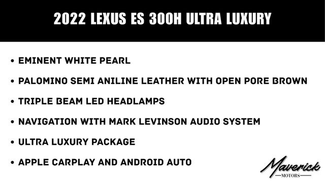 2022 Lexus ES 300h Ultra Luxury, photo 2 of 10