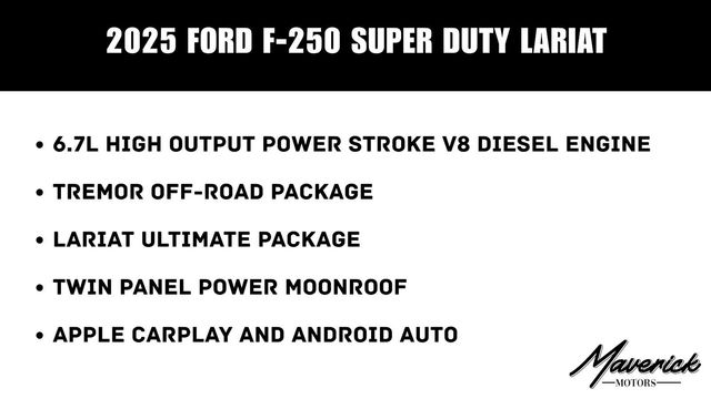 2025 Ford Super Duty F-250 Pickup LARIAT, photo 2 of 10