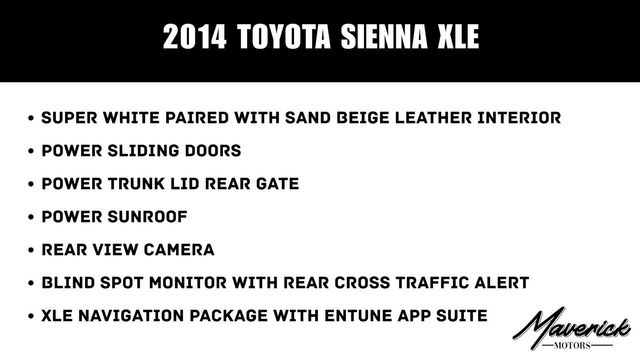2014 Toyota Sienna XLE, photo 2 of 10