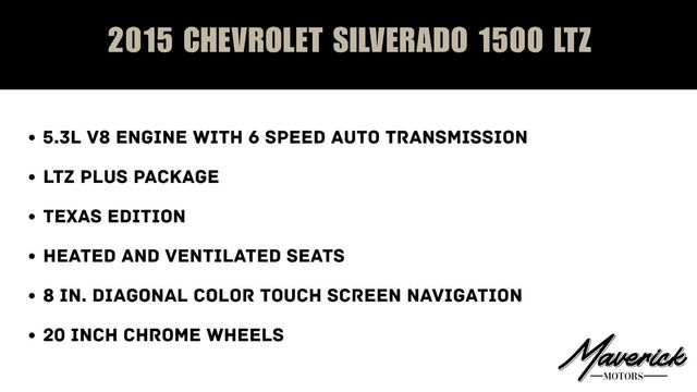 2015 Chevrolet Silverado 1500 LTZ, photo 2 of 9
