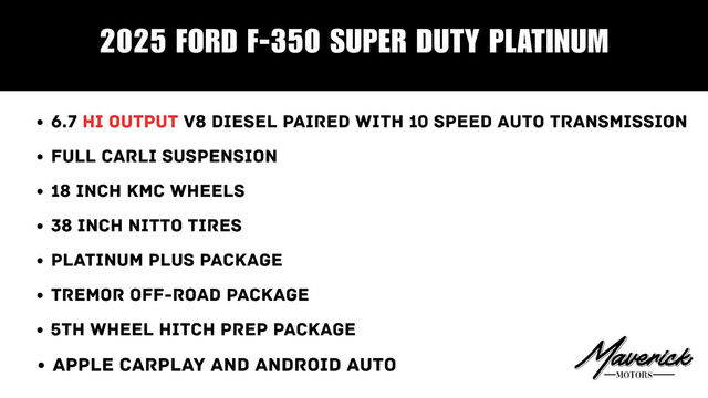2025 Ford Super Duty F-350 SRW Platinum, photo 2 of 10
