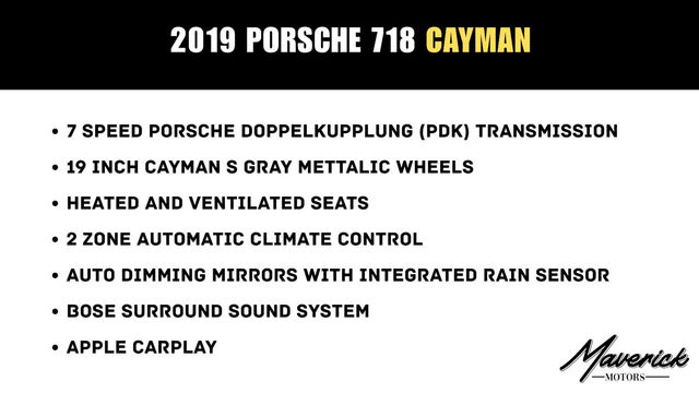 2019 Porsche 718 Cayman, photo 2 of 9
