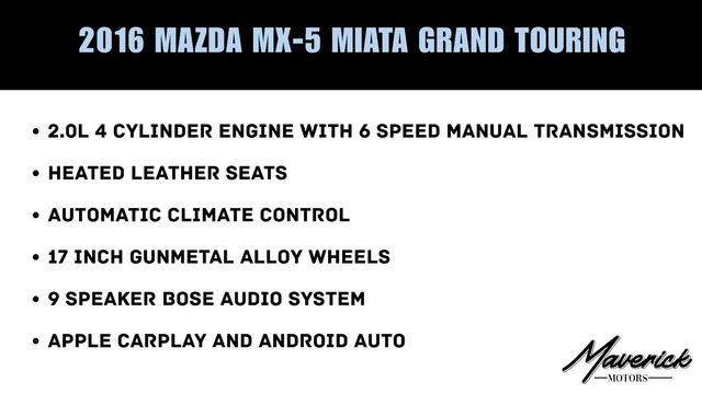 2016 Mazda MX-5 Miata Grand Touring, photo 2 of 10