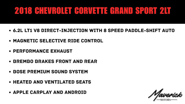2018 Chevrolet Corvette Grand Sport 2LT, photo 2 of 10