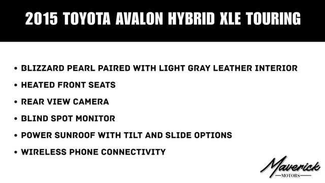 2015 Toyota Avalon Hybrid XLE Touring, photo 2 of 9