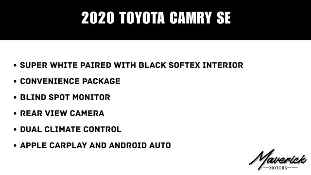 2020 Toyota Camry SE, photo 2 of 10