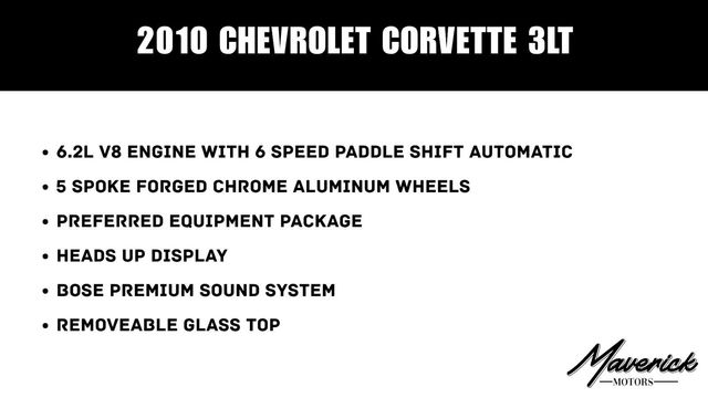 2010 Chevrolet Corvette w/3LT, photo 2 of 10
