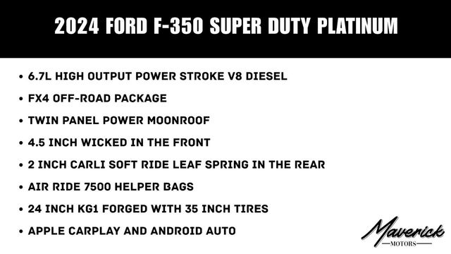 2024 Ford Super Duty F-350 DRW Pickup Platinum, photo 2 of 9