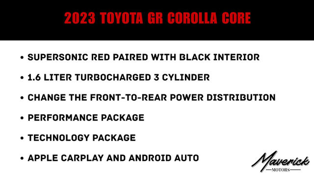2023 Toyota GR Corolla Core, photo 2 of 10