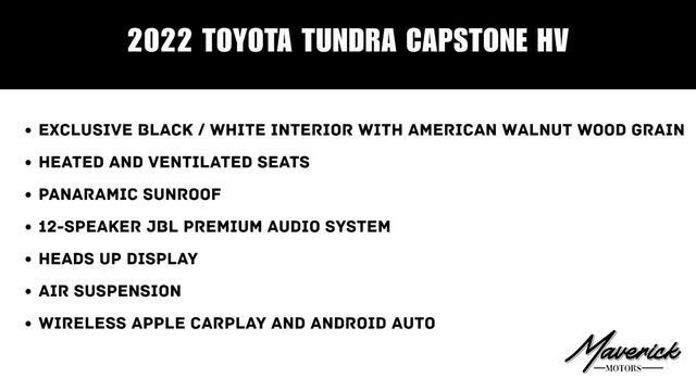 2022 Toyota Tundra Capstone Hybrid, photo 2 of 10