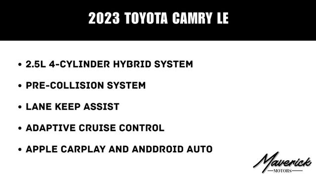 2023 Toyota Camry LE, photo 2 of 10