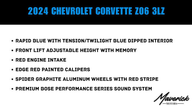 2024 Chevrolet Corvette Z06 3LZ, photo 2 of 10