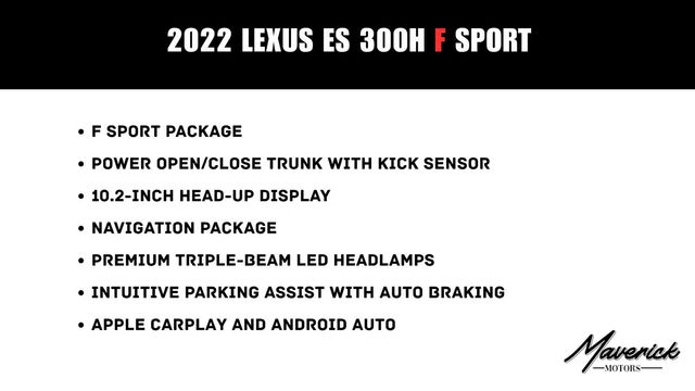 2022 Lexus ES 300h F SPORT, photo 2 of 10
